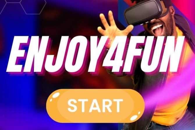 A vibrant collage of different games available on ENJOY4FUN, showcasing the fun and excitement.